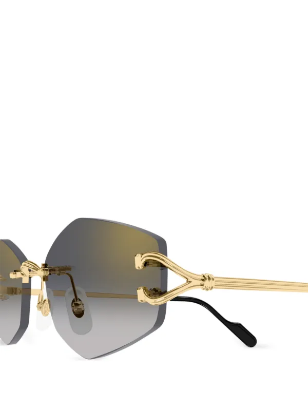Cartier Eyewear パンテール ジオメトリックフレーム サングラス