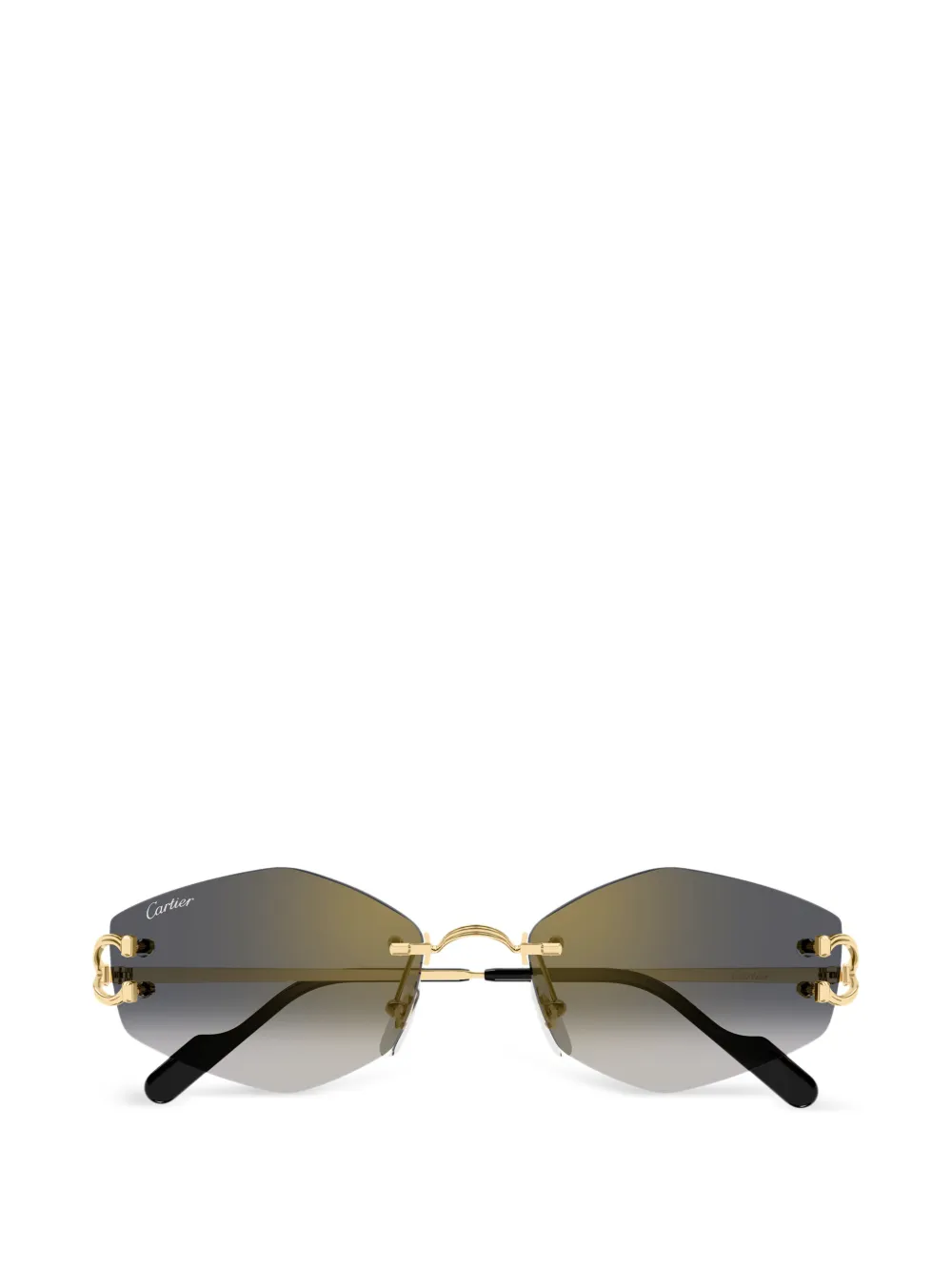 Cartier Eyewear Panthère geometric-frame sunglasses - Gold