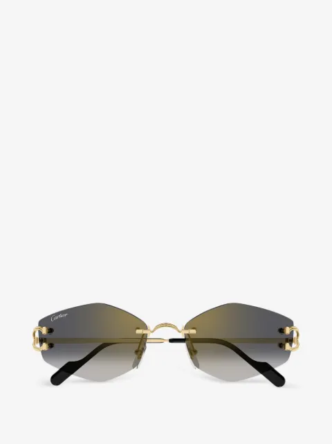 Cartier Eyewear Panthère solbriller med geometrisk stel