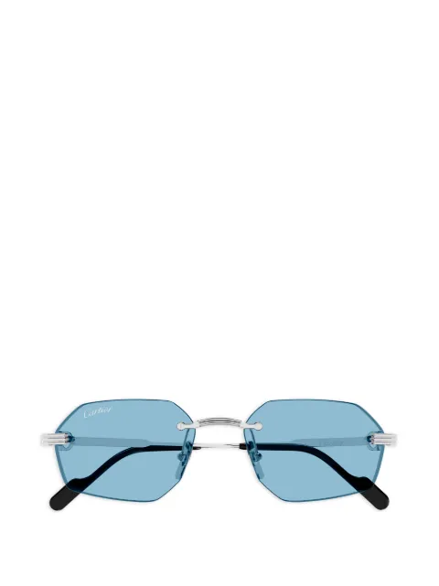 Cartier Eyewear rimless geometric-frame sunglasses