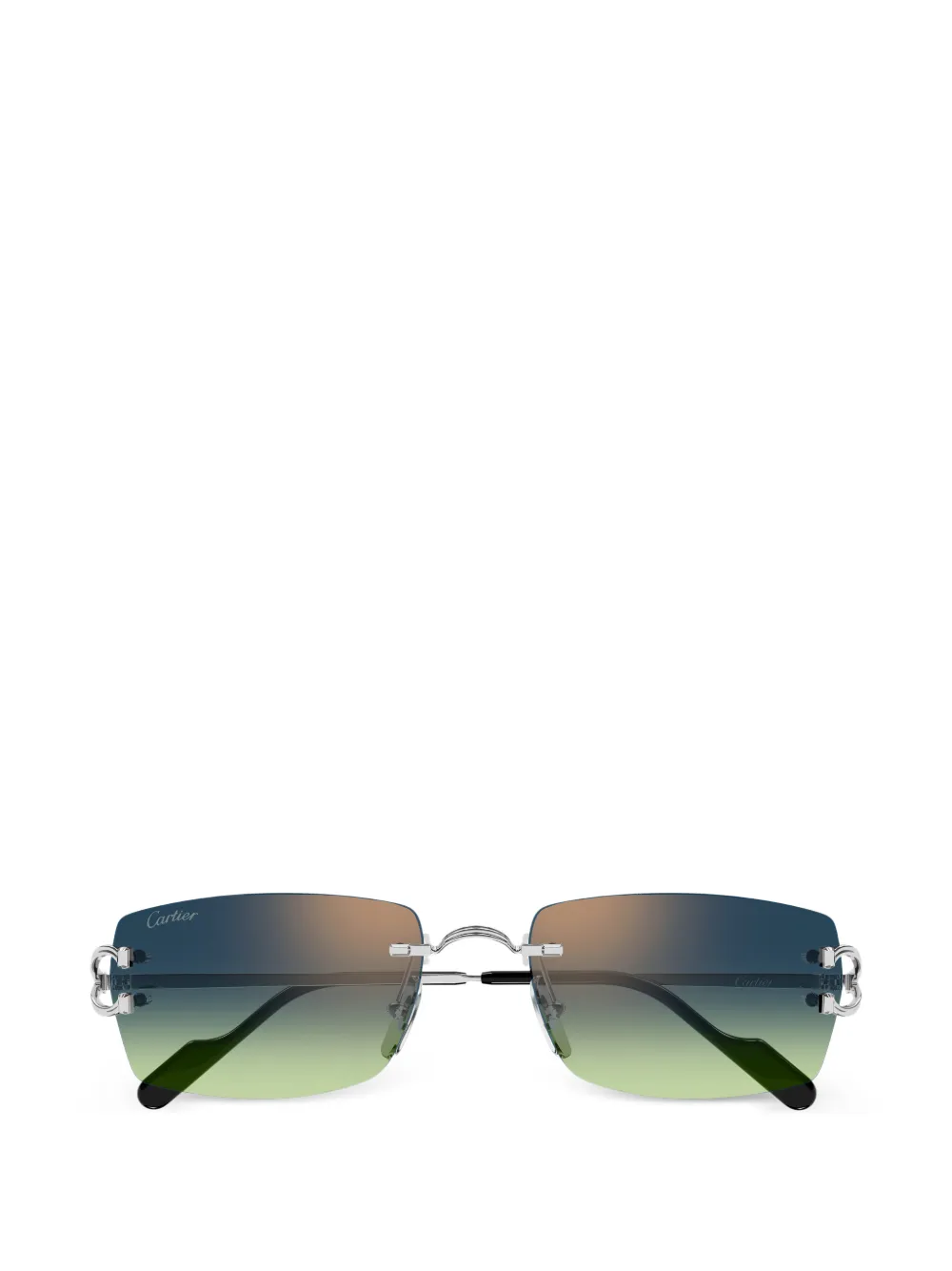 Cartier Eyewear C Décor rimless sunglasses - Silber
