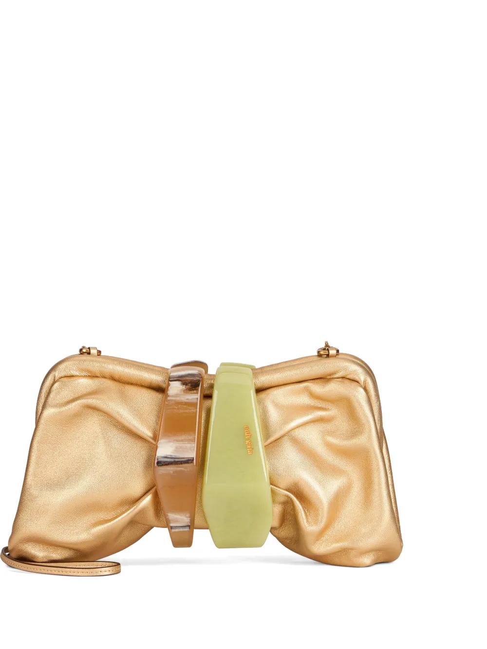 Cult Gaia Julita embellished cross body bag - Oro