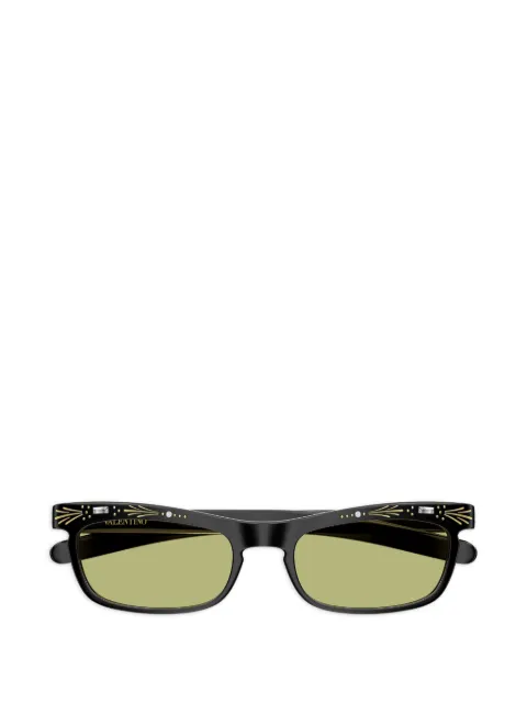 VALENTINO GARAVANI EYEWEAR VLogo-detail crystal-embellished sunglasses