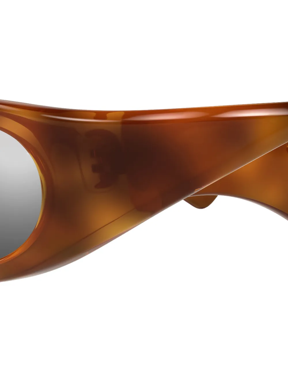 VALENTINO GARAVANI EYEWEAR Zonnebril met schildpadschild-effect en VLogo Bruin