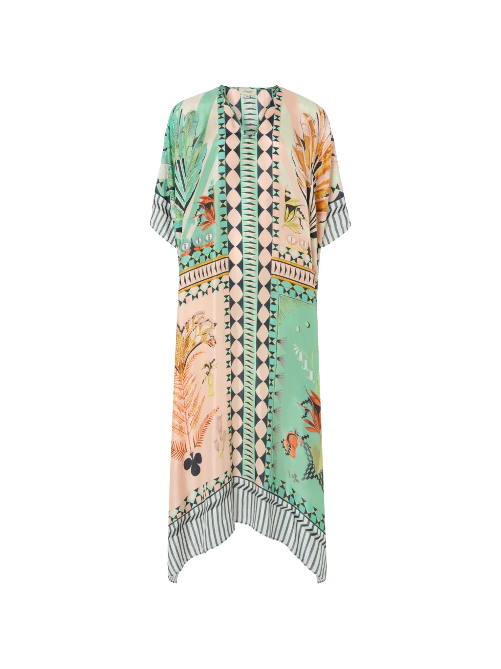 Temperley London Amber V-neck maxi dress - Rosa