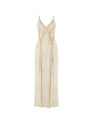 missoni gold dress Gathered asymmetric lam maxi dress in gold - Missoni