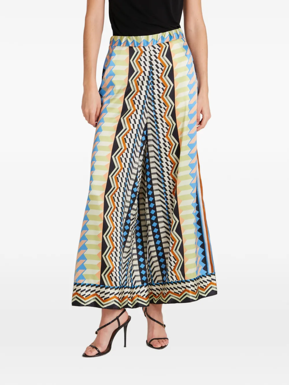 Temperley London Meryl palazzo broek Blauw