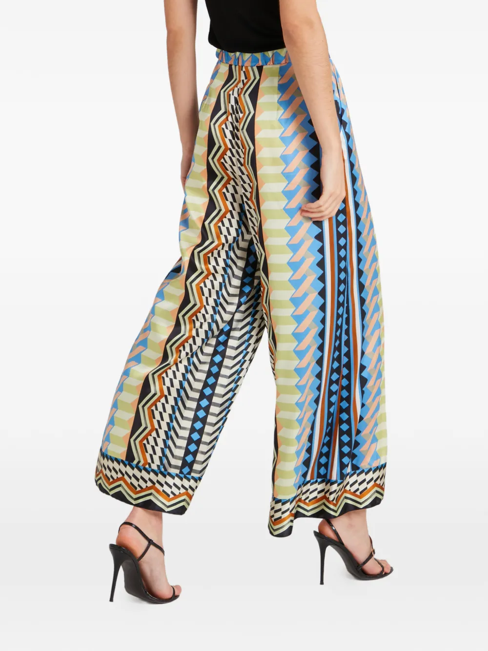 Temperley London Meryl palazzo broek Blauw