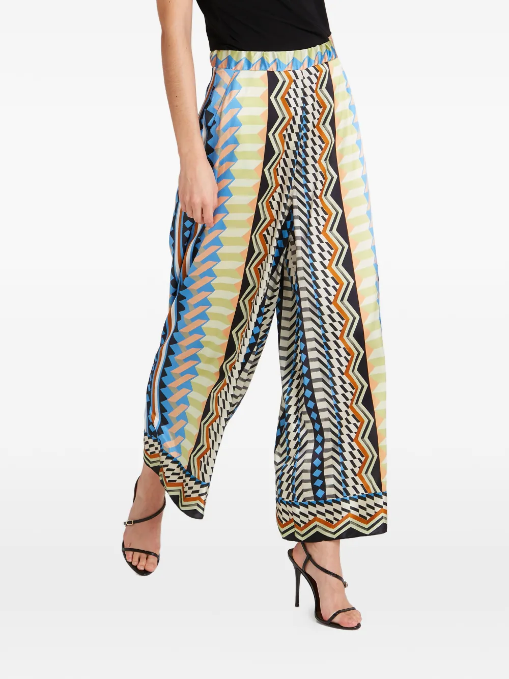 Temperley London Meryl palazzo broek Blauw