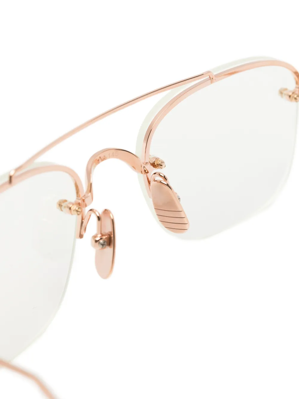 Thom Browne Eyewear Bril met dubbele neusbrug Roze