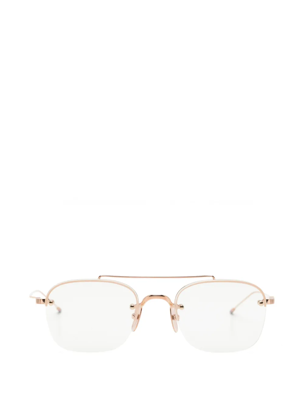Thom Browne Eyewear double-bridge glasses - Rosa