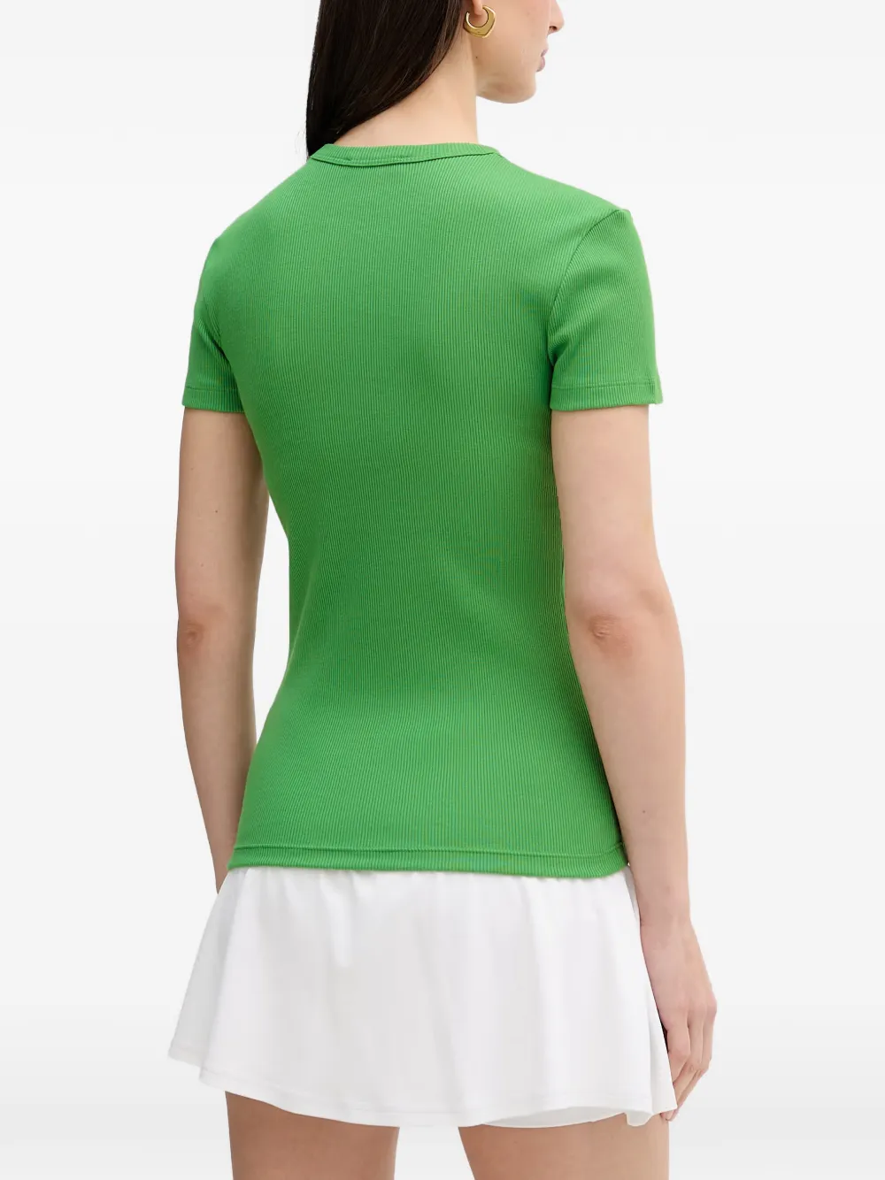 Lacoste T-shirt met logopatch Groen
