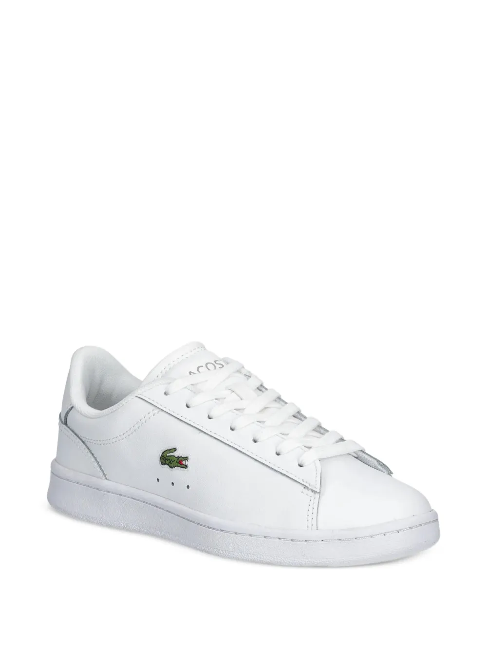 Lacoste Kids baskets Carnaby à patch logo - Blanc Lacoste Kids baskets Carnaby à patch logo - Blanc
