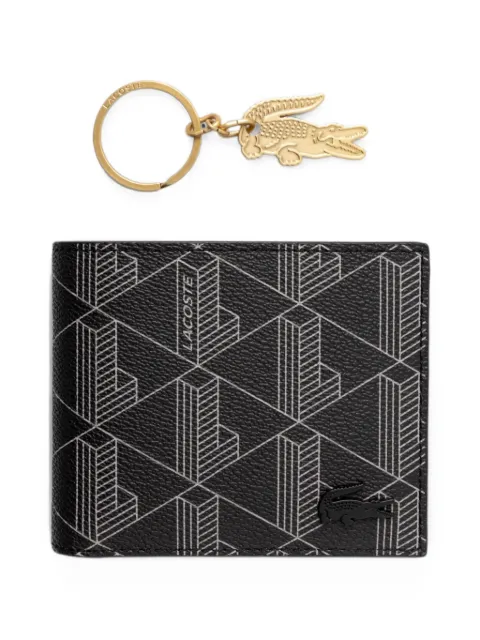 Lacoste The Blend monogram-print logo-plaque wallet