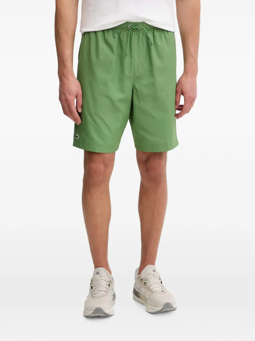 Lacoste logo-patch tennis shorts - Grün