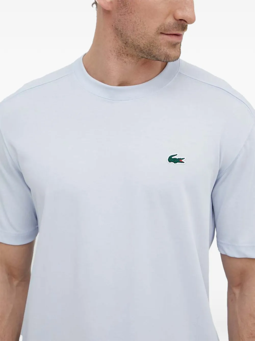 Lacoste T-shirt met logopatch Blauw