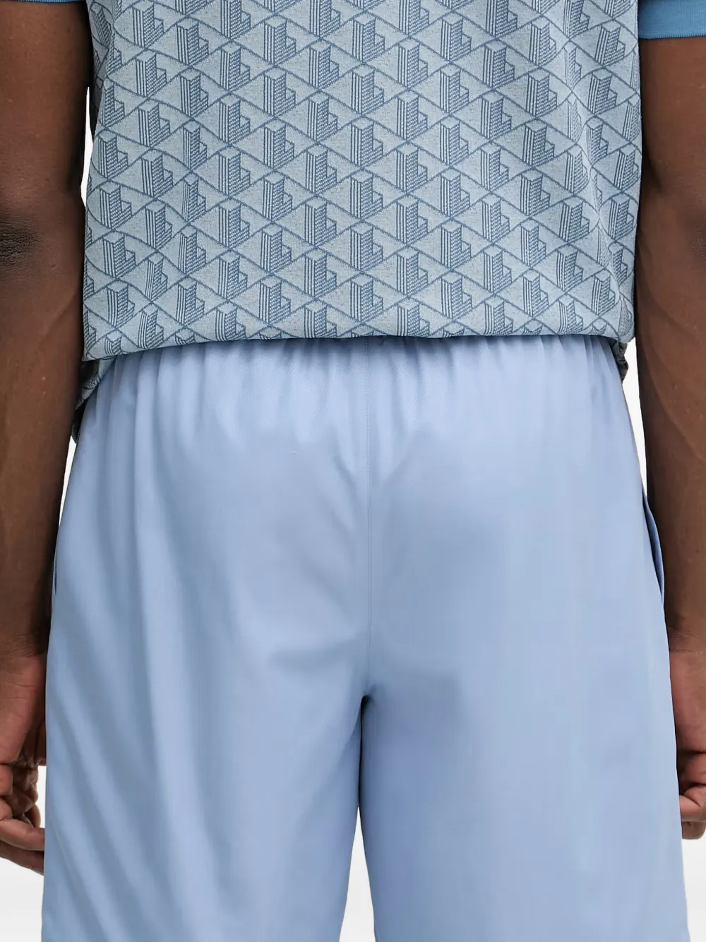 Lacoste Tennisshorts met logo-patch Blauw