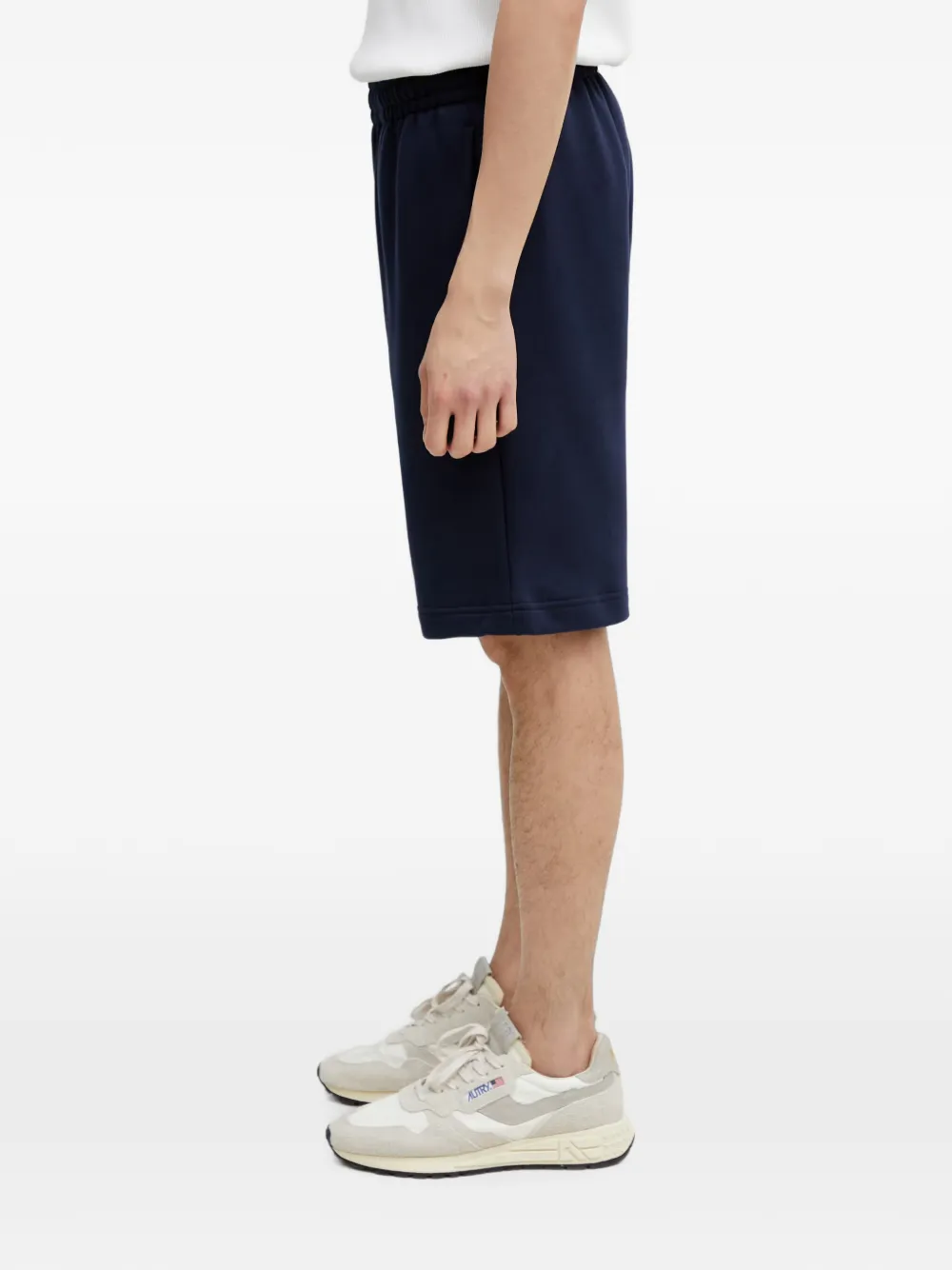 Lacoste Shorts met logopatch en trekkoord Blauw