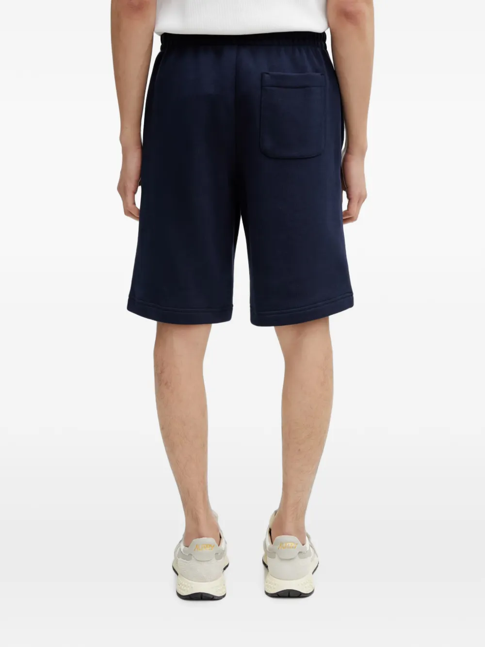 Lacoste Shorts met logopatch en trekkoord Blauw