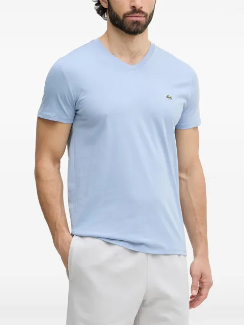 Lacoste logo-patch V-neck T-shirt