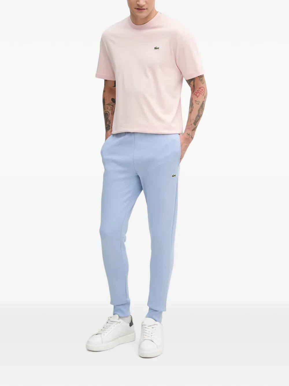 Lacoste Trainingsbroek met logopatch Blauw
