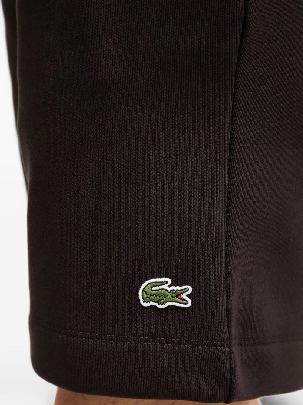 Lacoste Shorts met logopatch Bruin