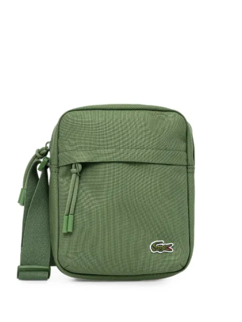 Lacoste Neocroc logo-patch messenger bag