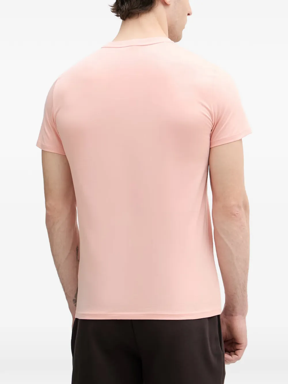 Lacoste T-shirt met logopatch Roze