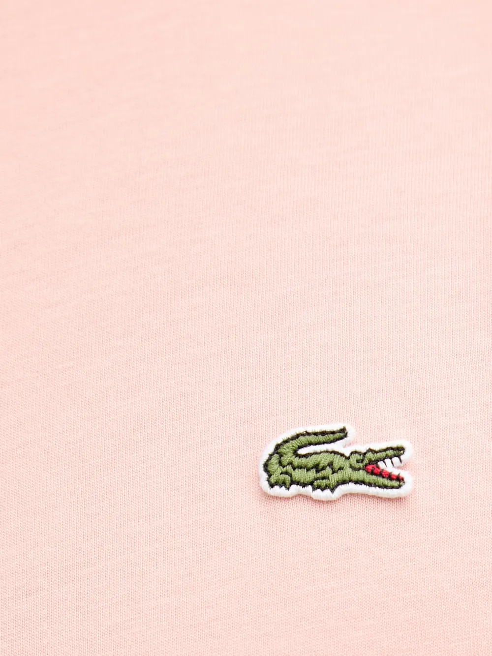 Lacoste T-shirt met logopatch Roze
