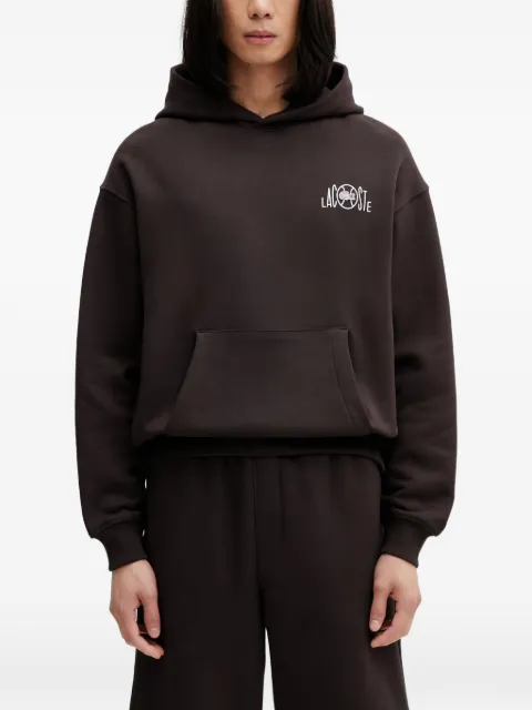 Lacoste logo-print cotton hoodie