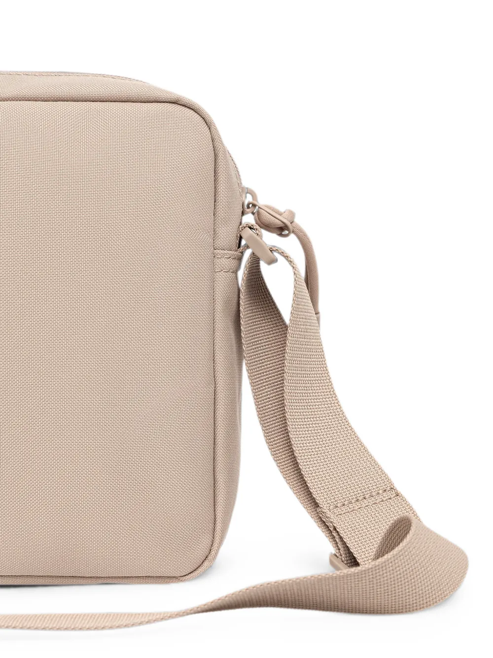 Lacoste Heuptas met logo-patch en rits Beige