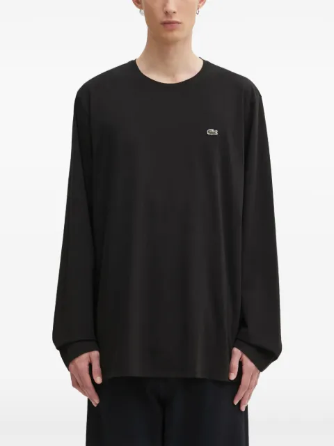 Lacoste logo-patch long-sleeve T-shirt