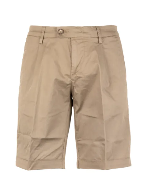 Re-Hash pleated turn-up shorts