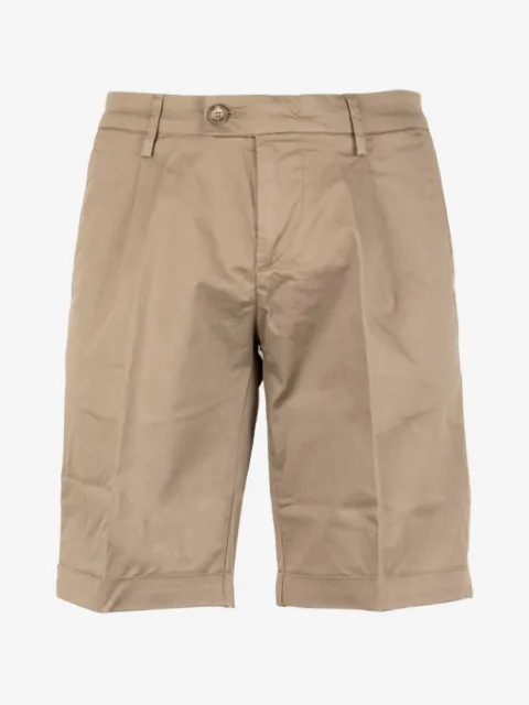Re-Hash pleated turn-up shorts