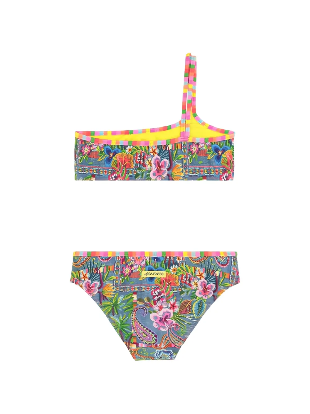 4GIVENESS KIDS Asymmetrische bikini met paisley-print Blauw