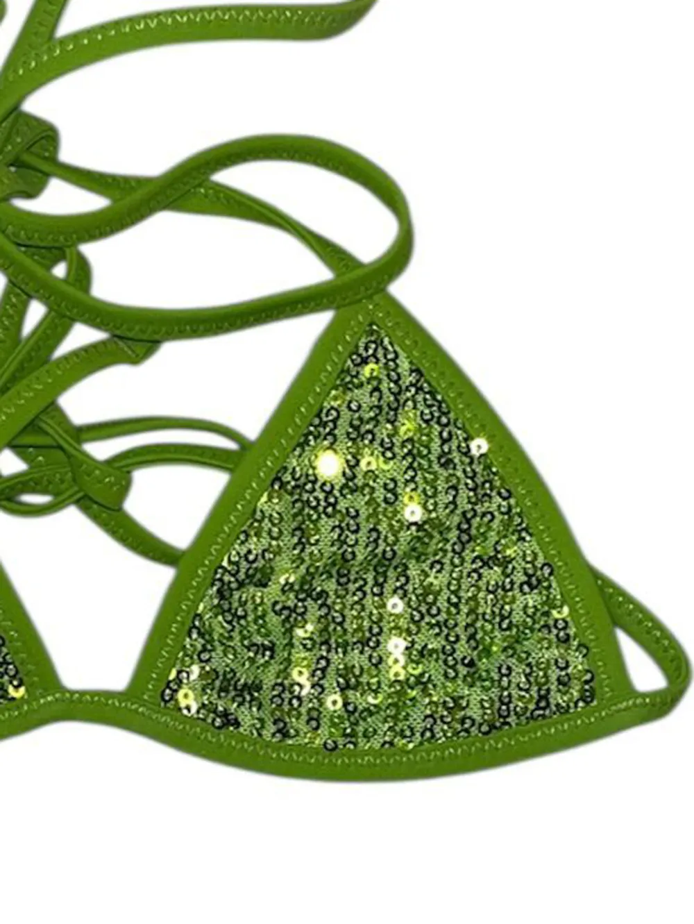4GIVENESS Bikinitop met pailletten - Groen