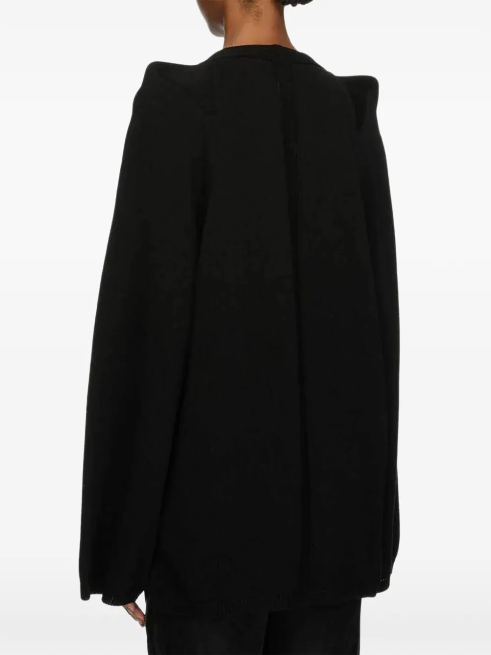 Rick Owens Vest met gestructureerde schouders Zwart