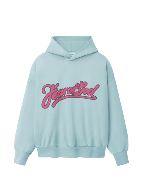 Fear Of God logo-print hoodie