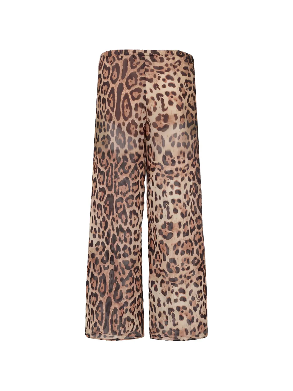 4GIVENESS Broek met luipaardprint Beige