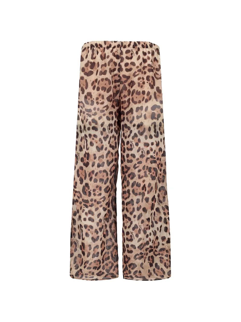 4GIVENESS leopard-print trousers - Toni neutri