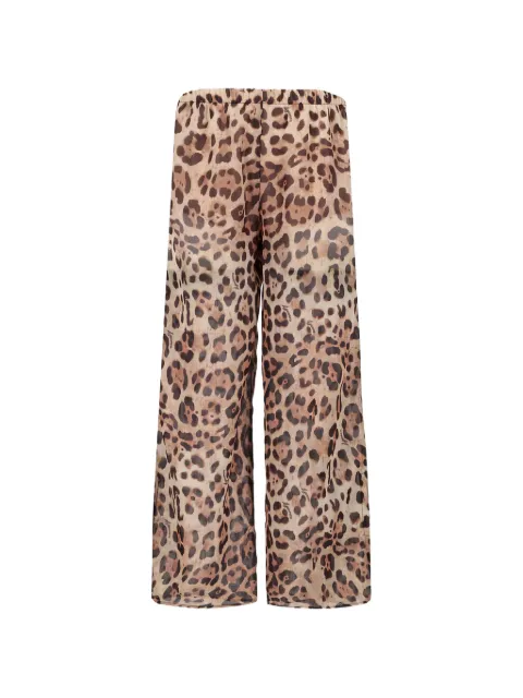 4GIVENESS leopard-print trousers