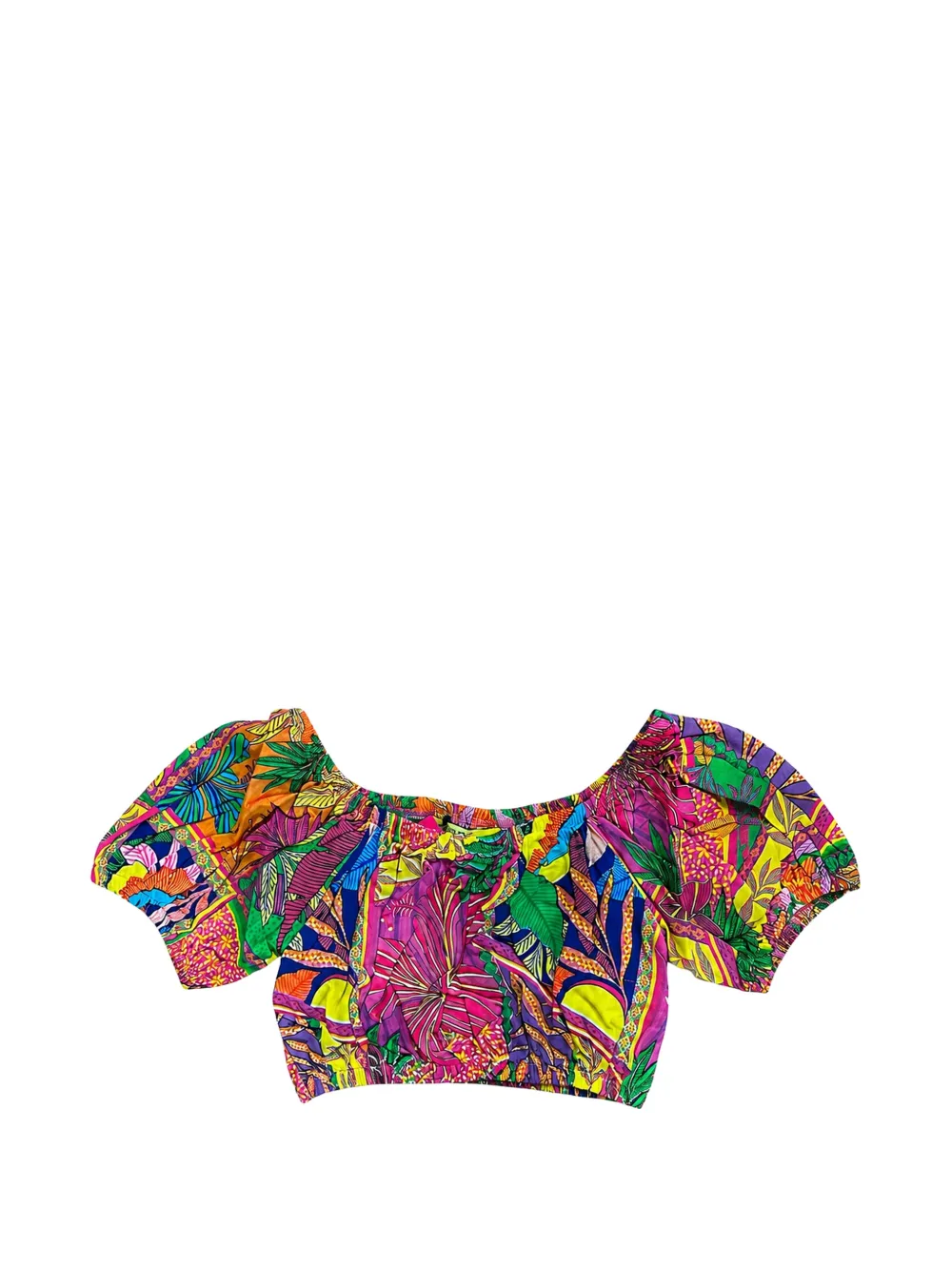 4GIVENESS floral-print crop top - Rosa