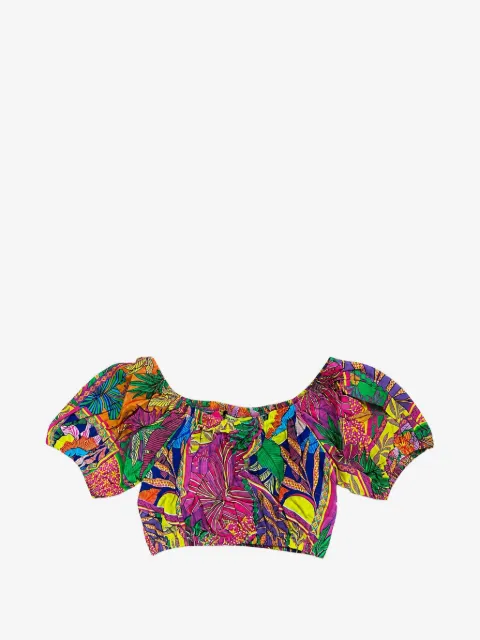 4GIVENESS floral-print crop top