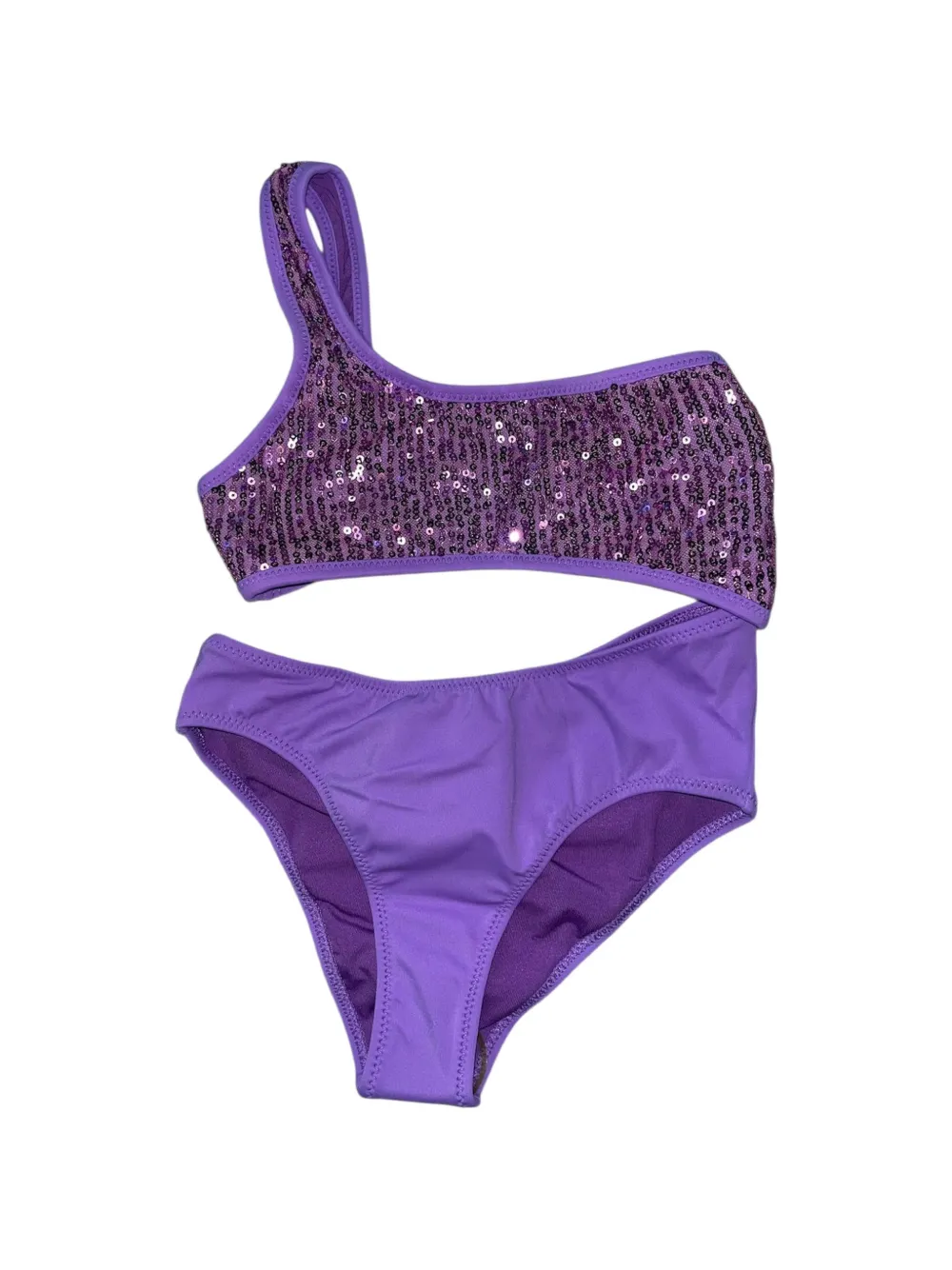 4GIVENESS sequin-embellished one-shoulder bikini - Viola