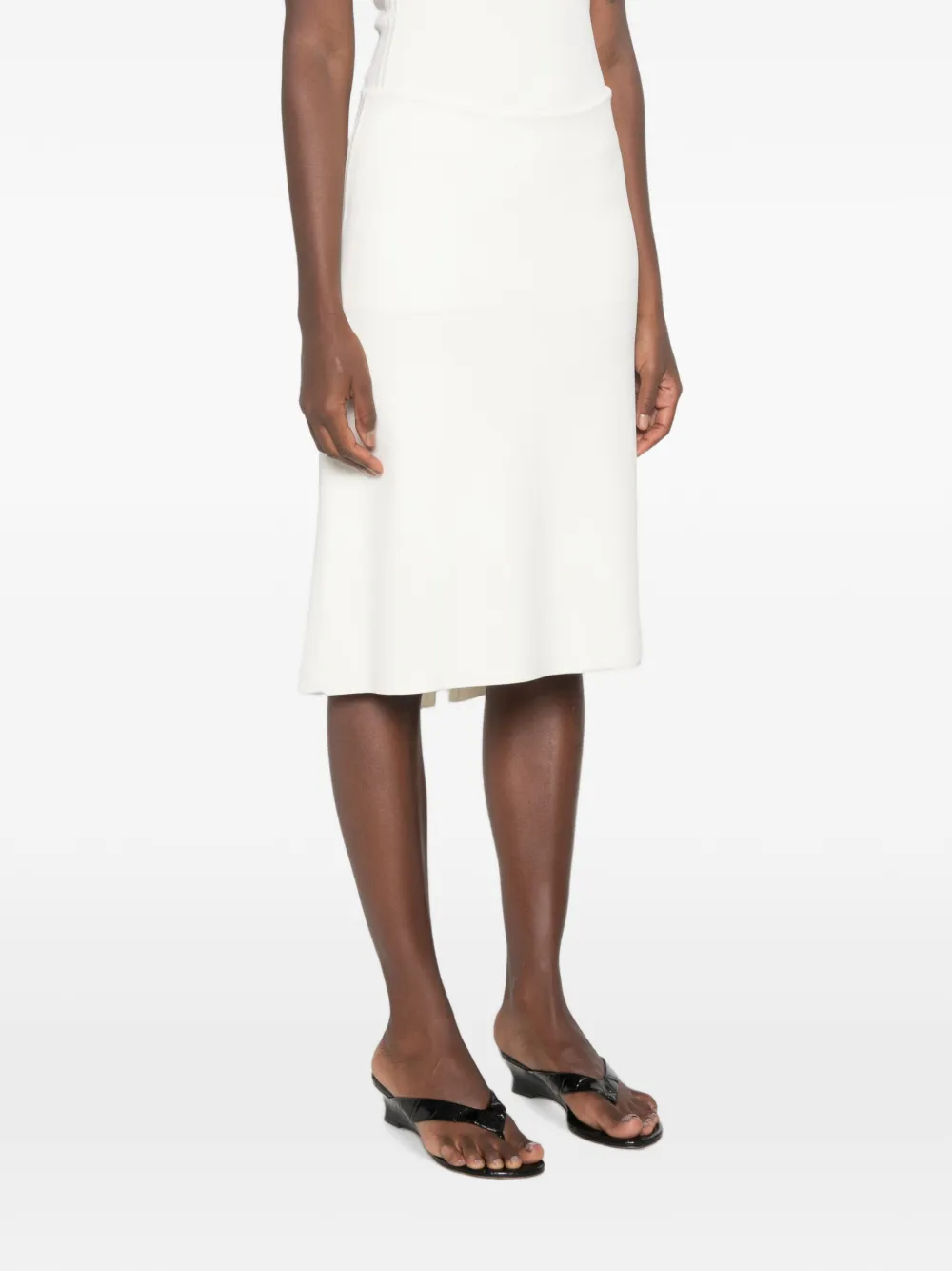 TOTEME Midi-rok met knopen Wit