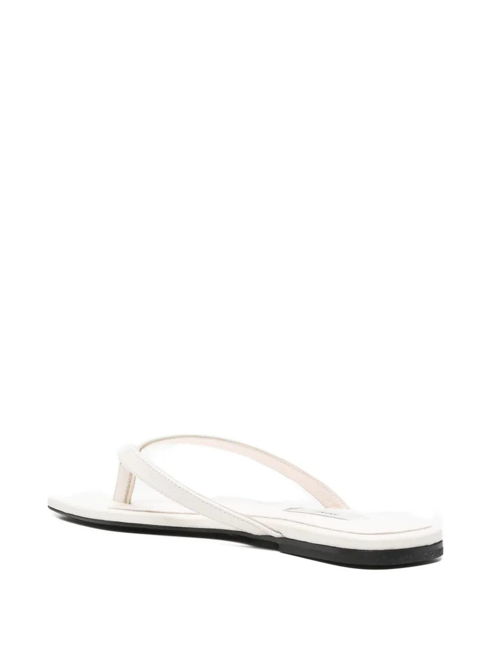TOTEME square-toe sandals Wit