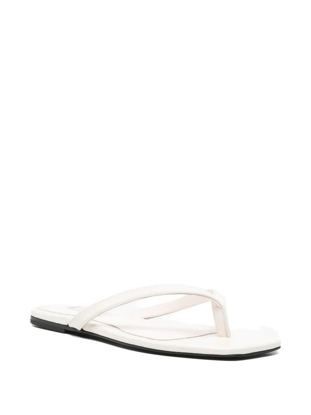 TOTEME square-toe sandals Wit