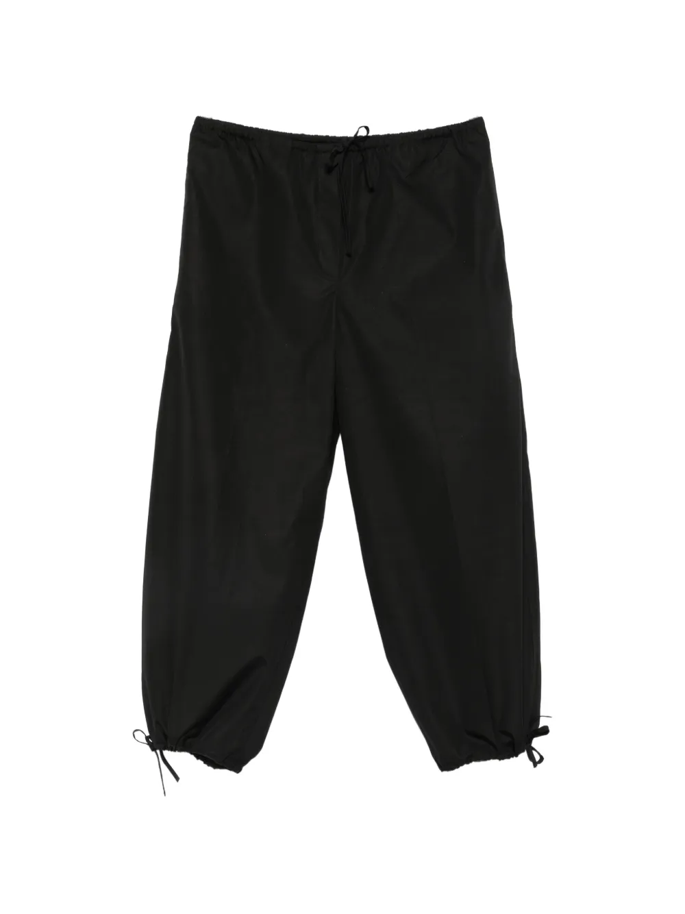 TOTEME drawstring-fastening trousers - Nero