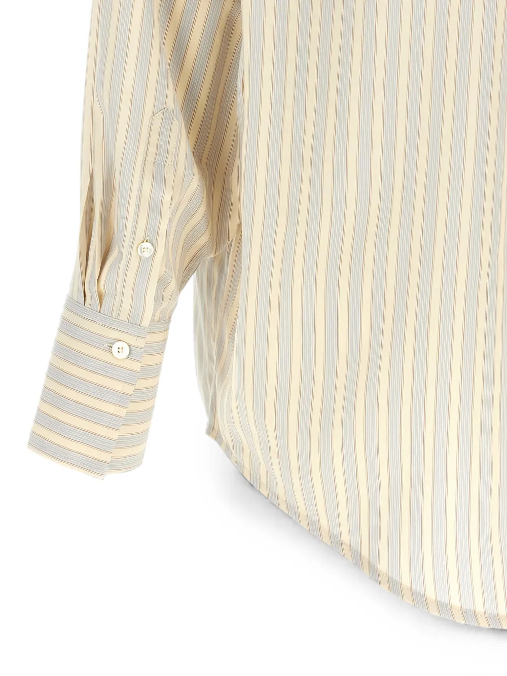 TOTEME Gestreept blouse Beige