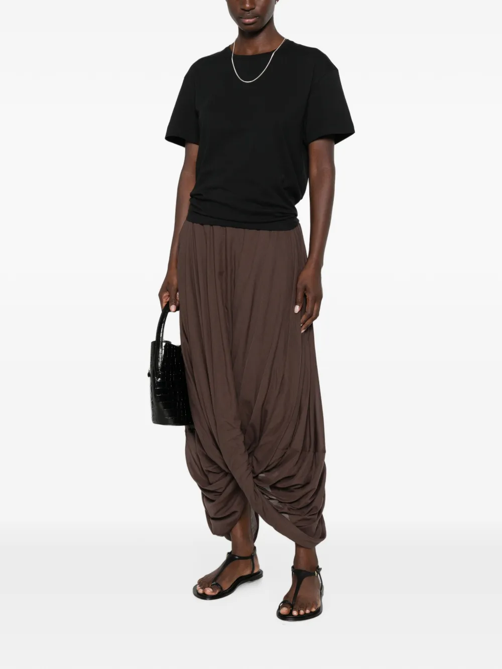 TOTEME Asymmetrische rok Bruin